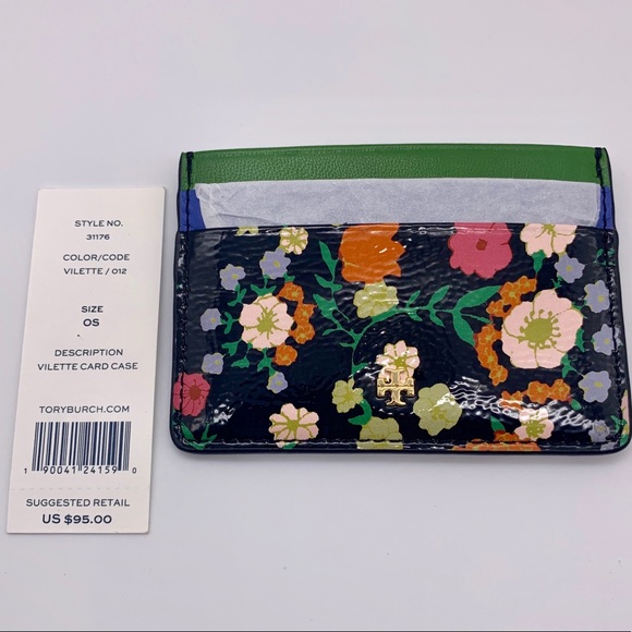 Tory Burch Handbags - TORY BURCH VILETTE STRIPE CARD CASE WALLET